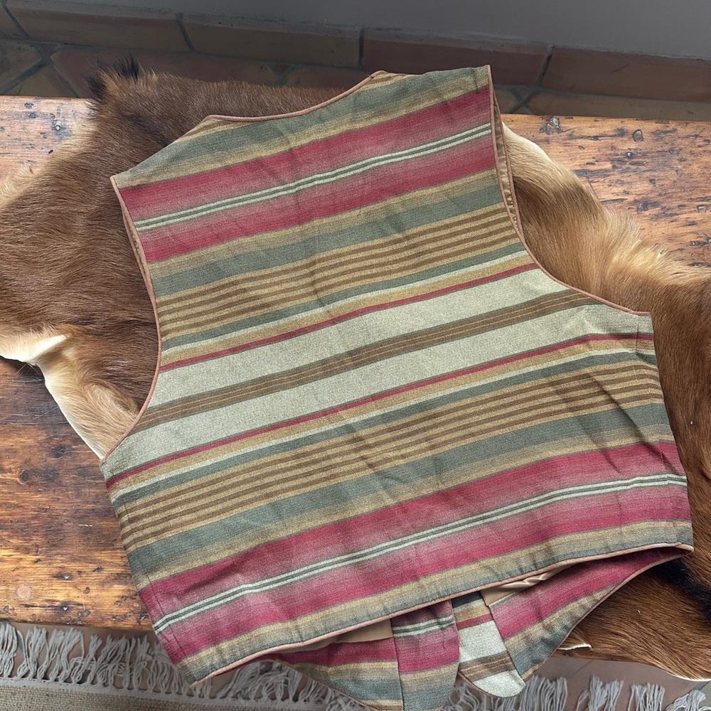 Stonebridge Multicolor Striped Button Vest - image 2